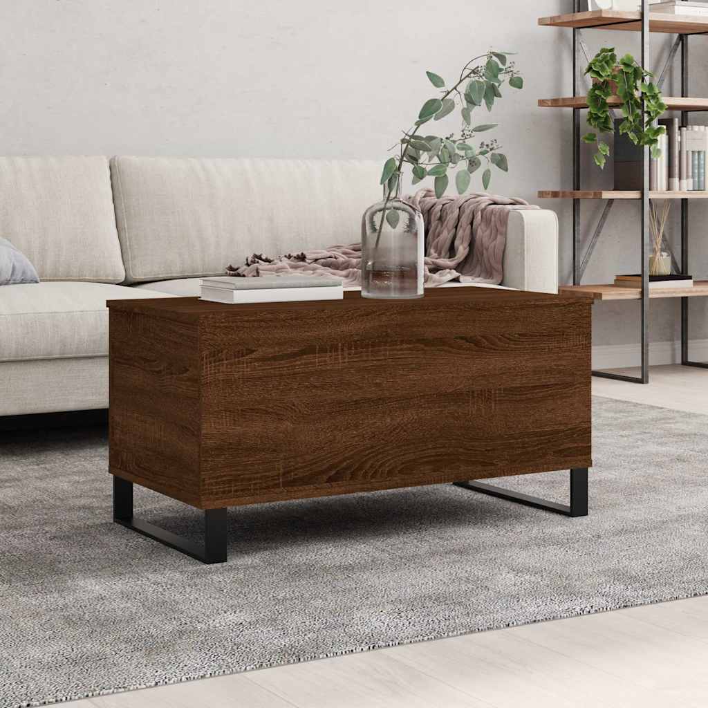 Oak-Look Coffee Table, 35 in