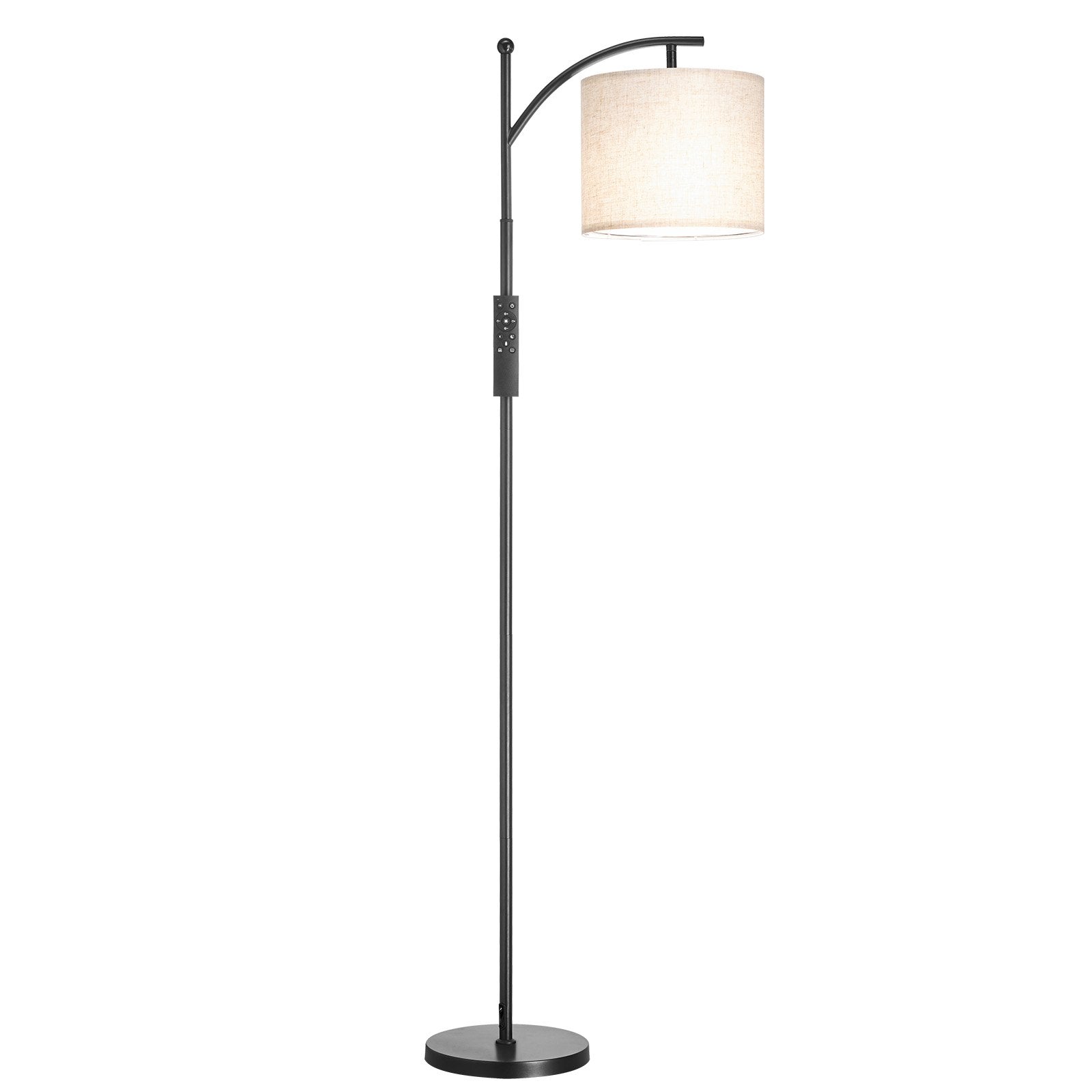Dimmable LED Floor Lamp, Adjustable Color Temperature, Remote Control