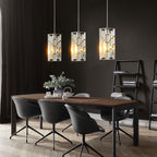 4inch Modern Crystal Pendant Light 3 Pack