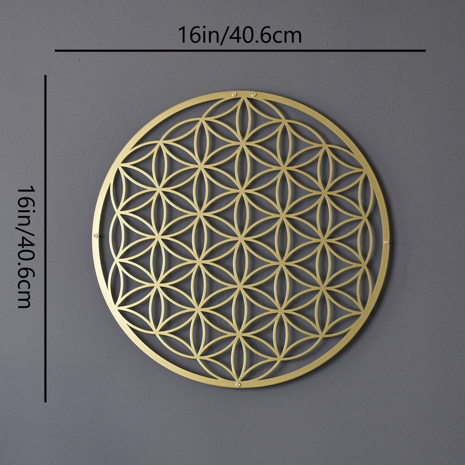 Zen Lotus Metal Wall Art Boho Chic Floral Hanging For Living Room Bedr