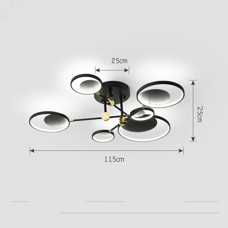 Modern Molecular Glass LED Ceiling Light, 4, 6 or 8 Lights