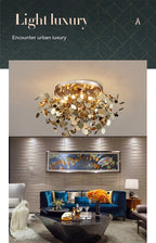 8-Light Stainless Steel Branch Chandelier, 15 in. or 20 in.
