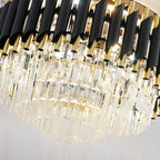 Crystal LED Ceiling Fan Light with Remote, 42 or 48 in