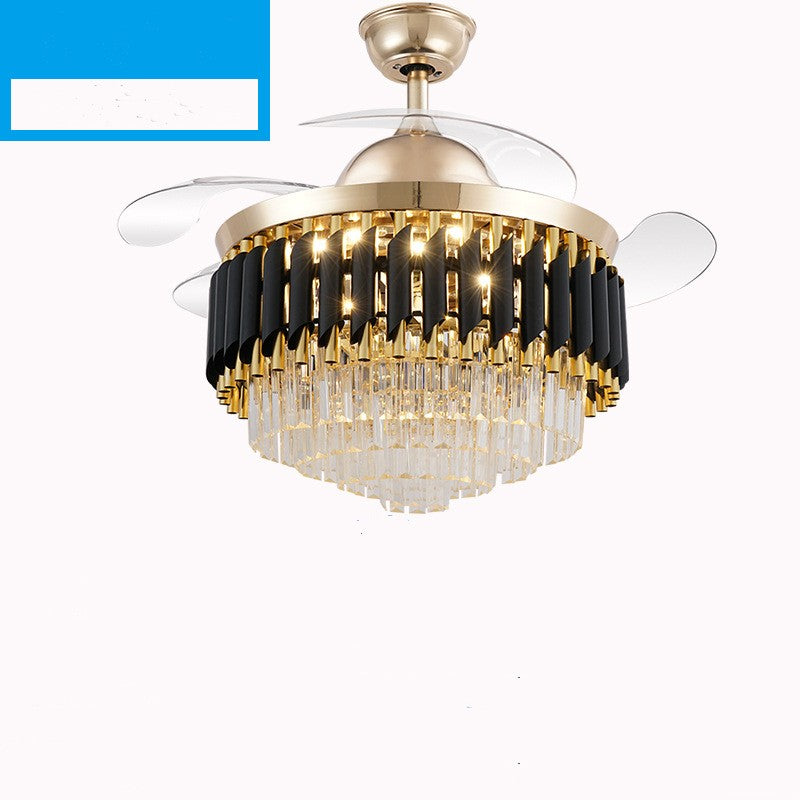 Crystal LED Ceiling Fan Light with Remote, 42 or 48 in