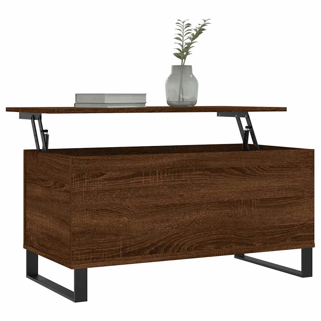 Oak-Look Coffee Table, 35 in