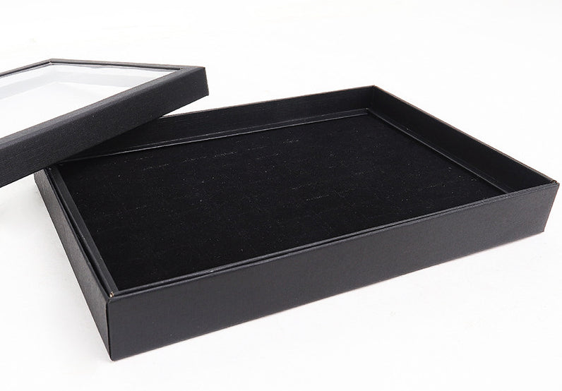 Slots Jewelry Ring Display Organizer Tray Holder Earrings Storage Box