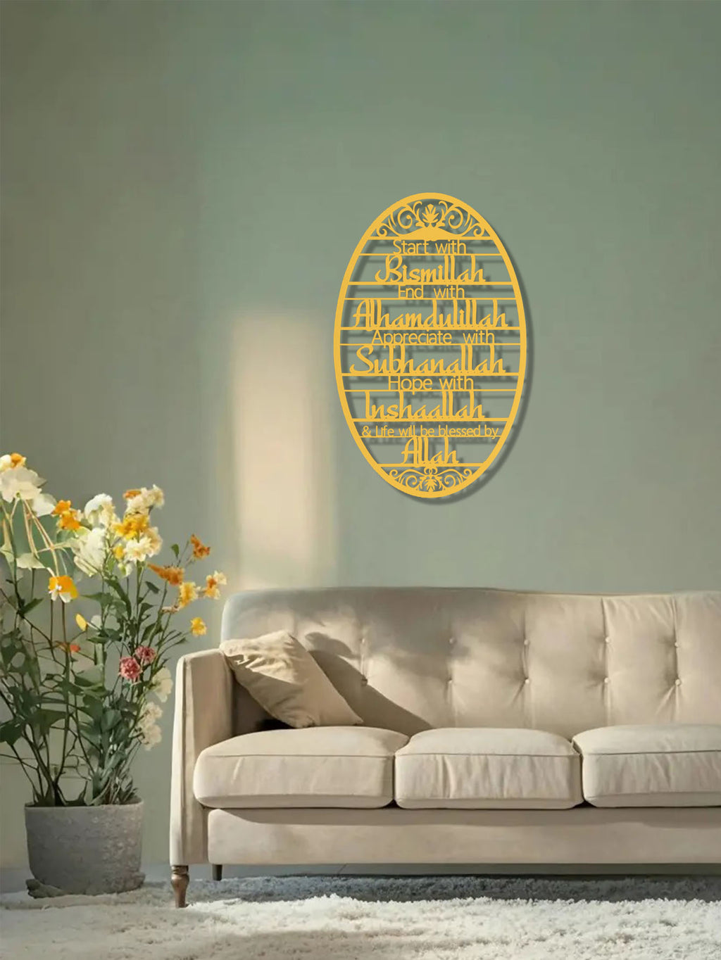 Metal Wall Art-Elegant Home Decor For Study Room