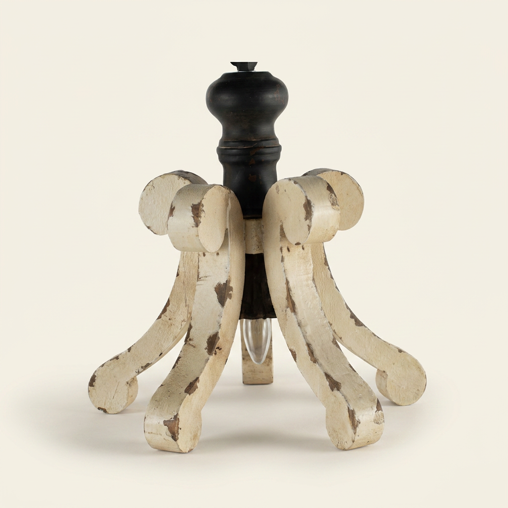 Farmhouse Chandelier on a warm cream background
