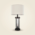 Table Lamps Set Of 2 Farmhouse Bedside Nightstand Lamps With USB Ports on a warm cream background