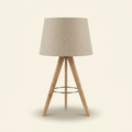 High Quality Hotel European Modern Bed Side Nightstand Decorative Led on a warm cream background
