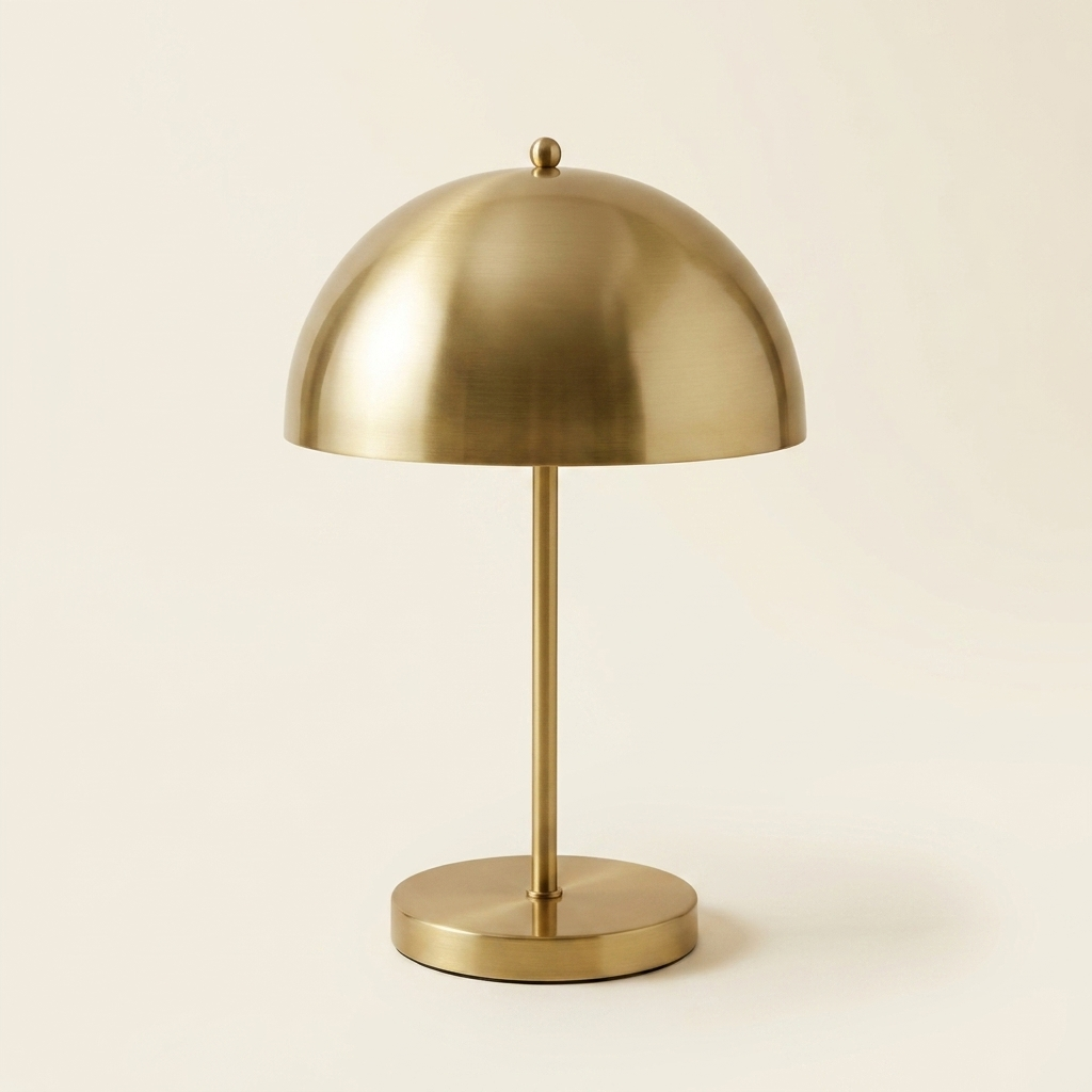 Minimalist Table Lamp Dimmable Table Lamp Fast Delivery Small Bedside on a warm cream background