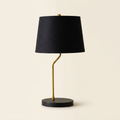 New Design Small Modern Stylish Desk Lamp In Stock In The United State on a warm cream background