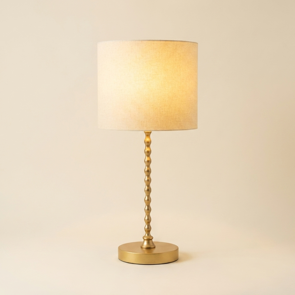 Modern Classic Sereno Desk Lamp, Ochre and Gold Finish
