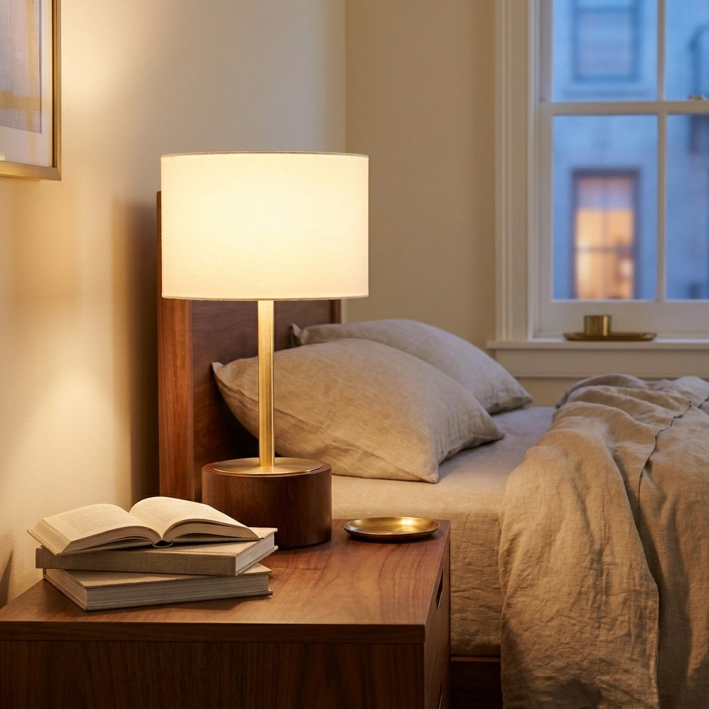Modern Metal Desk Lamp, Decorative European Design, Gold, for Study styled in a room