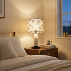 Drum Lamp Shade 2 Set styled in a warm modern interior