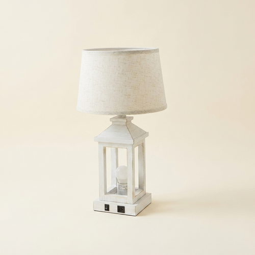 20.5 Set Of 2 Vintage Table Lamps For Living Room on a warm cream background