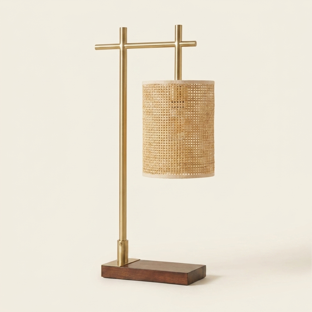 Bedroom Table Lamp Nordic Home Creative Romantic Warm Study Room Desk on a warm cream background