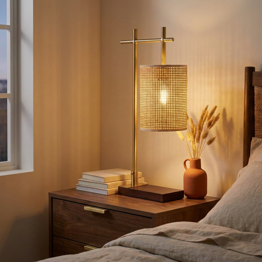 Bedroom Table Lamp Nordic Home Creative Romantic Warm Study Room Desk styled in a warm modern interior
