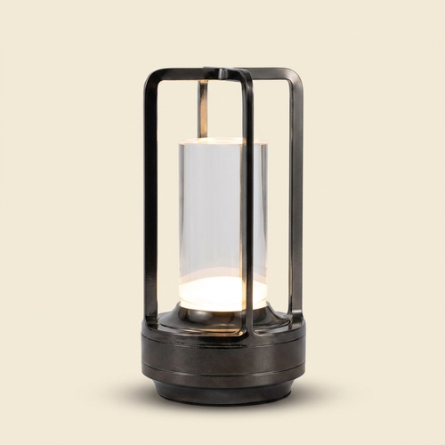 2pcs Portable Touch Control Table Lamp With 5000mAh Battery on a warm cream background