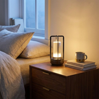 2pcs Portable Touch Control Table Lamp With 5000mAh Battery styled in a warm modern interior