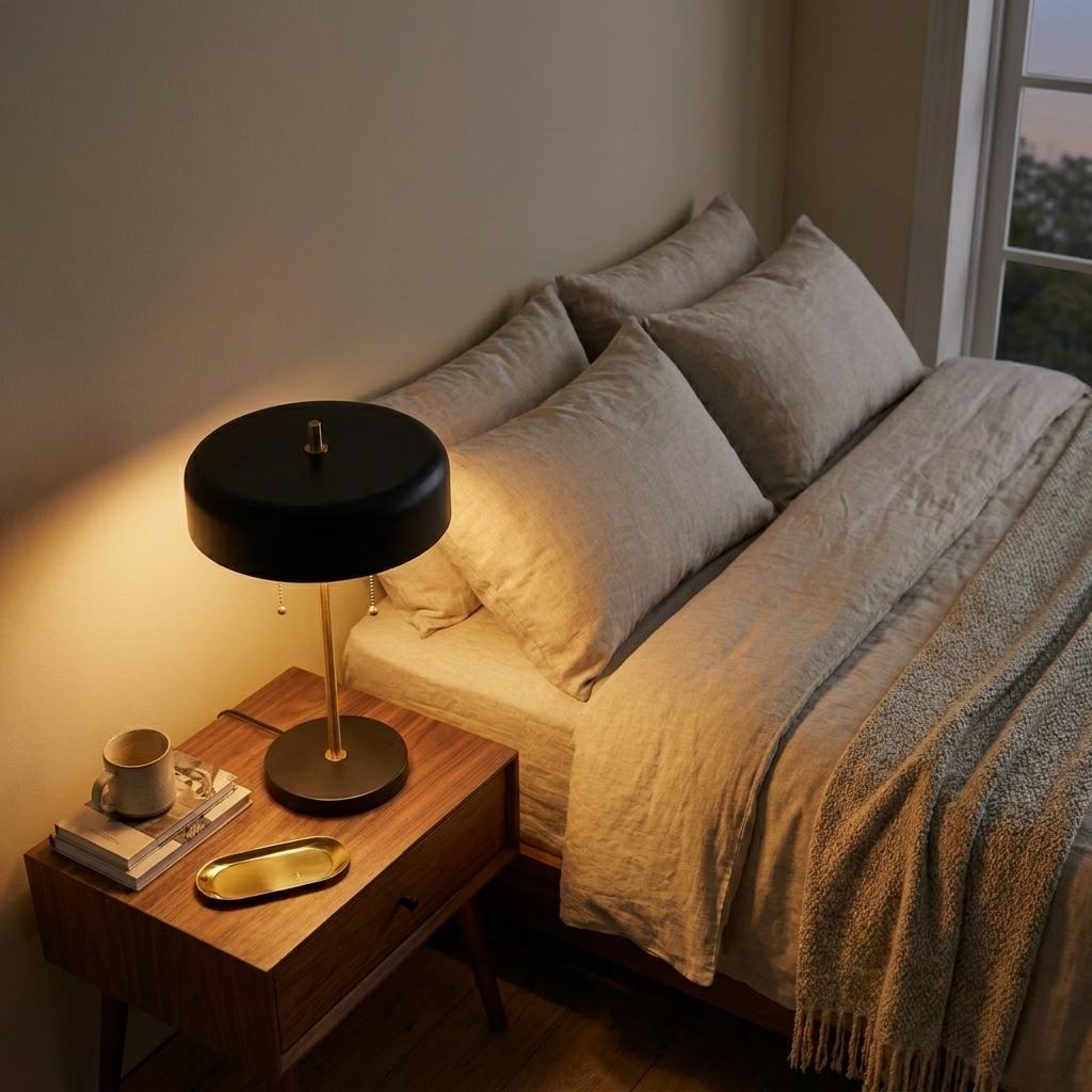 Bedroom Table Lamp Nordic Home Creative Romantic Warm Study Room Desk styled in a warm modern interior