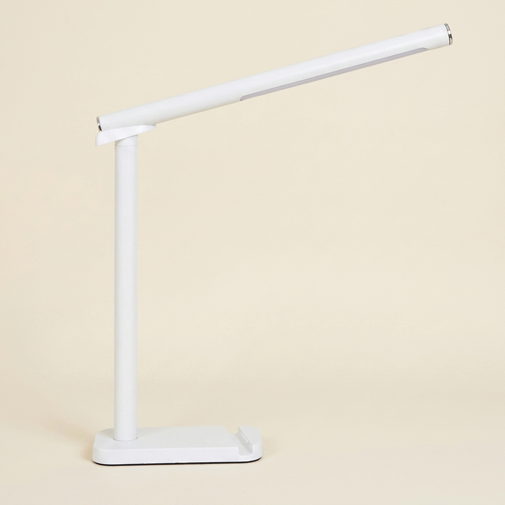 LED Desk Lamp 360 Adjustable on a warm cream background