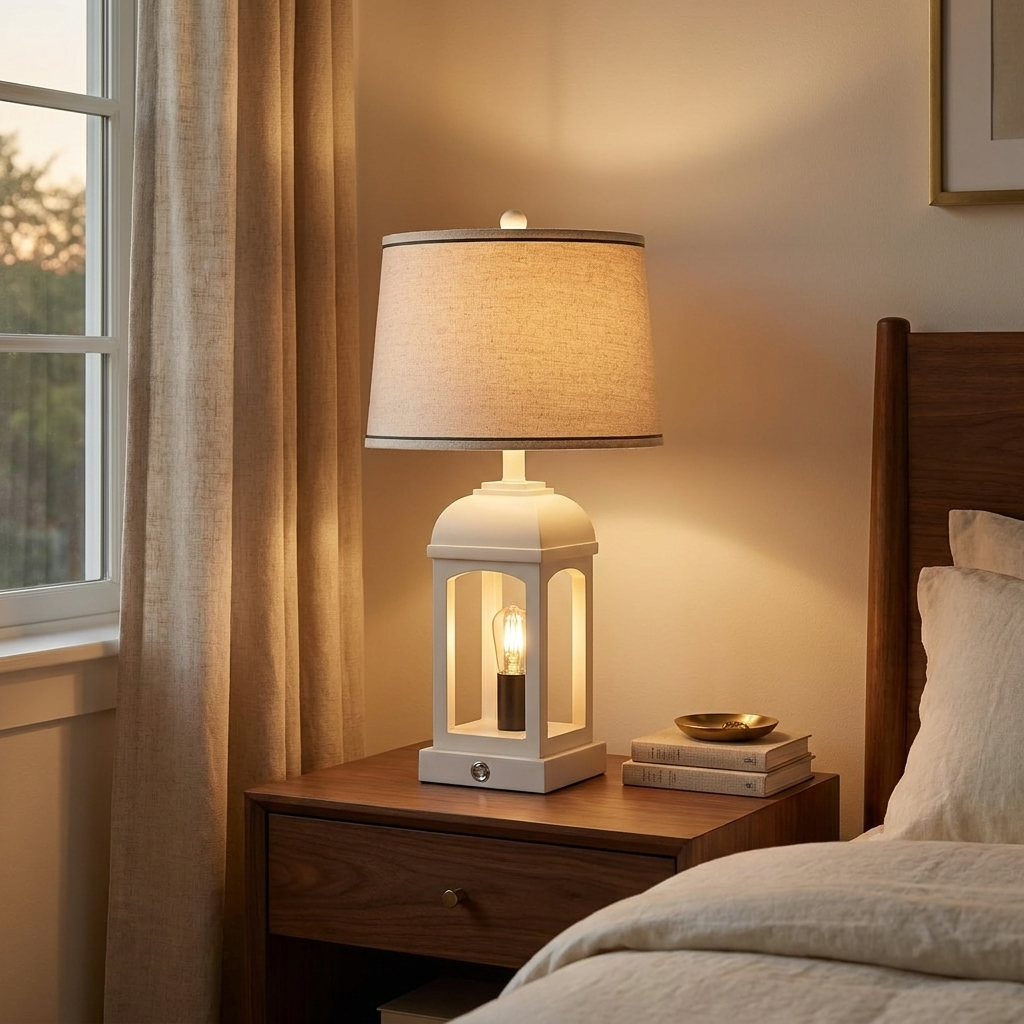 Table Lamp For Living Room styled in a warm modern interior