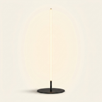 Dimond Black LED Table Lamp With On Off Switch Round Metal Base on a warm cream background