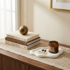 Ceramic Jewelry Tray Trinket Dish styled in a warm modern interior