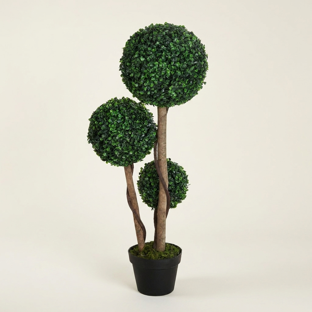Artificial Plant For Home Decor Indoor & Outdoor Fake Plants Artificia on a warm cream background