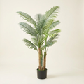 Artificial Gold Cane Palm Tree on a warm cream background