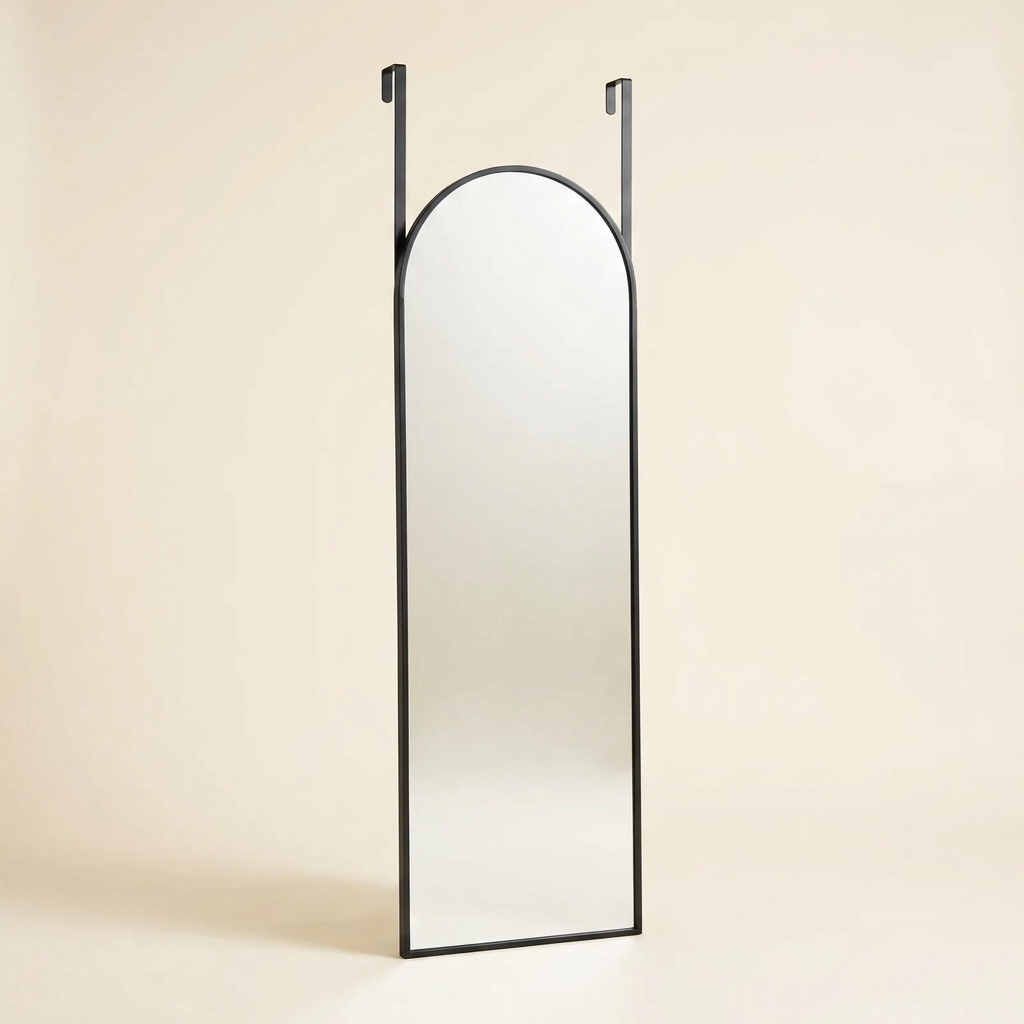Full-Length Wall Mirror, Floor-Standing or Wall-Mounted, 47 in. Arch or Rectangle for Bedroom
