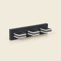 Modern 3-Light LED Vanity Light, Up and Down Design, Matte Black for Bathroom Mirror