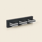 Modern 3-Light LED Vanity Light, Up and Down Design, Matte Black for Bathroom Mirror