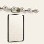 Minimalist Gold LED Bathroom Vanity Light, 6-Light Acrylic Wall Sconce, 43 in. for Over Mirror