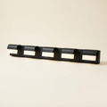 Modern 5-Light LED Bathroom Vanity Light, Black Metal Wall Sconce for Over Mirror
