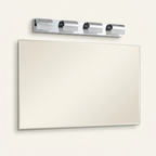 Modern 4-Light LED Bathroom Vanity Light, Metal Wall Sconce for Over Mirror