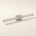 Square LED Bathroom Vanity Light, Brushed Nickel, 6000K Cool White, 41 in. 24W, for Mirror