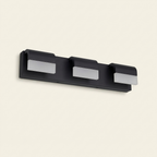Contemporary LED Vanity Light Fixture, Acrylic Shade, Bathroom Wall Light Over Mirror