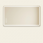 LED Bathroom Vanity Mirror, Front-Lit Anti-Fog Frameless Makeup Mirror, Wall-Mounted, 40 x 32 in.