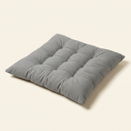 Soft Tie-On Chair Cushion Pads, Square Seat Pillow Mats, Set of 4 for Dining Room Kitchen