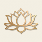 Large Modern Lotus Metal Wall Art, Handcrafted Floral Decor, for Living Room
