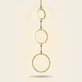 Modern 3-Circle LED Floor Lamp, Dimmable, 3 Color Temperatures