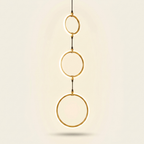 Modern 3-Circle LED Floor Lamp, Dimmable, 3 Color Temperatures