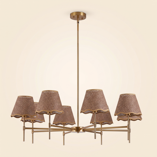 golden farmhouse pendant light 8 light b cjth2837194