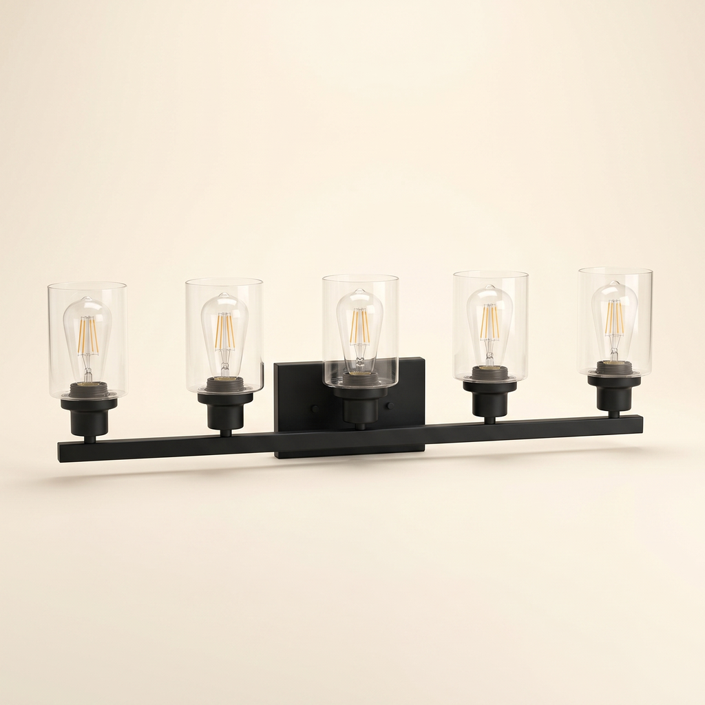31 modern black 5 light bathroom vanity cjjt2805684