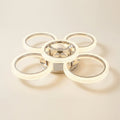 Modern LED Ceiling Light, 4-Head Acrylic Flush Mount on a warm cream background