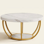 Modern Storage Side Cabinet Coffee Table on a warm cream background
