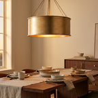 Antique Iron Chandelier, American Retro, 19 or 25 in styled in a warm modern interior