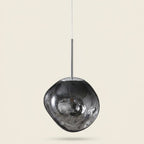 Metal Entryway Chandelier, 11 in., Gold, Silver & Red Copper Finishes on a warm cream background